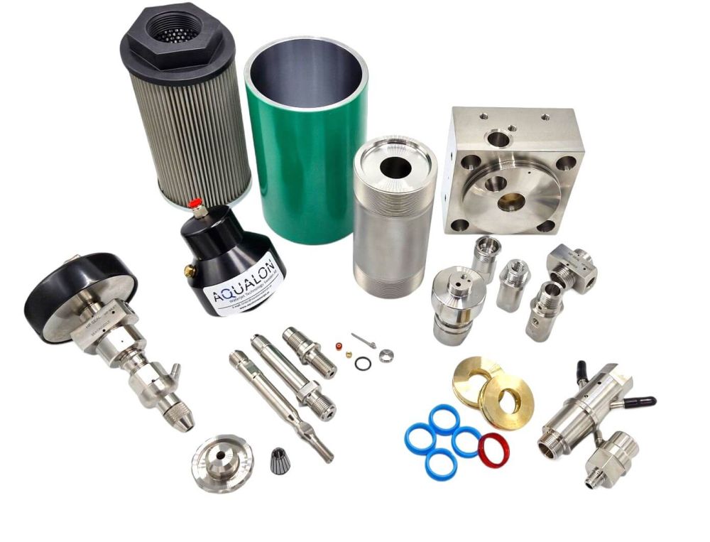 The picture shows alternative parts for FLOW Waterjet Systems